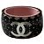 Chanel Spitzenblumenarmband, selten! Schwarz Pink Weiß