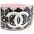 Chanel Spitzenblumenarmband, selten! Schwarz Pink Weiß - Ansicht 15