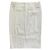 Falda de sastre Donna Karan Shantung Pinstripe Aluminio Blanco Gris