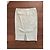 Falda de sastre Donna Karan Shantung Pinstripe Aluminio Blanco Gris - vista 8