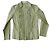 Toni Gard Baumwollbluse mit Rüschenplastron Khaki