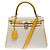 Hermès Borsa HERMES Kelly 25 in Pelle Bianca - 102135 Bianco - vista 3