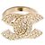 Chanel CC Ring TDD55 Großer Fancy Diamond CC Ring US 7.125 Pristine Golden