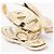 Chanel CC Ring TDD55 Großer Fancy Diamond CC Ring US 7.125 Pristine Golden - Ansicht 4