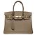 Hermès Sac HERMES Birkin 30 en Cuir Étoupe - 102136 Taupe - vue 3