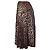 Falda midi plisada de seda con estampado de leopardo de Balenciaga Castaño - vista 2