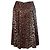 Falda midi plisada de seda con estampado de leopardo de Balenciaga Castaño - vista 3