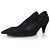 Kitten heel in suede di Chanel Nero