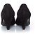 Kitten heel in suede di Chanel Nero - vista 3