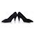 Kitten heel in suede di Chanel Nero - vista 6