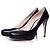 Miu Miu décolleté platform in pelle nera Nero