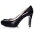 Miu Miu décolleté platform in pelle nera Nero - vista 2