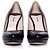 Miu Miu décolleté platform in pelle nera Nero - vista 4