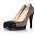 Tacchi a piattaforma in suede Chanel Verde Cachi