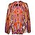 Blusa stampata trasparente multicolore Etro