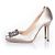 Décolleté in satin Hangisi di Manolo Blahnik Grigio - vista 2