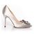 Décolleté in satin Hangisi di Manolo Blahnik Grigio - vista 4