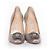 Décolleté in satin Hangisi di Manolo Blahnik Grigio - vista 5