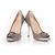 Décolleté in satin Hangisi di Manolo Blahnik Grigio - vista 6