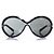 Gafas de sol ovaladas negras Louis Vuitton Negro