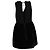 Robe à dos ouvert avec nœud Alice + Olivia en soie noire - vue 3