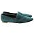 Mocassini Burberry in suede teal Verde - vista 4