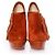 Bota plataforma de camurça/couro marrom Christian Louboutin - vista 3