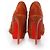 Bota plataforma de camurça/couro marrom Christian Louboutin - vista 5