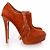 Bota plataforma de camurça/couro marrom Christian Louboutin - vista 6