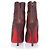 Bottes à plateforme en python Christian Louboutin Marron - vue 6
