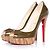 Décolleté platform Banane kaki Christian Louboutin