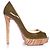 Décolleté platform Banane kaki Christian Louboutin - vista 5