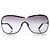 Gafas de sol Chanel Shield con perla Roja Burdeos