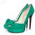 Christian Louboutin Mint suede Greissimo pumps. Green