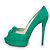 Christian Louboutin Mint suede Greissimo pumps. Green - view 2