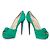Christian Louboutin Mint suede Greissimo pumps. Green - view 3
