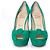 Christian Louboutin Mint suede Greissimo pumps. Green - view 4