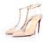 Décolleté nude e in perspex Christian Louboutin Marrone Carne