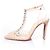 Décolleté nude e in perspex Christian Louboutin Marrone Carne - vista 2