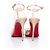Décolleté nude e in perspex Christian Louboutin Marrone Carne - vista 3