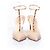 Décolleté nude e in perspex Christian Louboutin Marrone Carne - vista 5