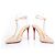 Décolleté nude e in perspex Christian Louboutin Marrone Carne - vista 6