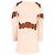 Chloé Vestido Mini de Lana Beige con Encaje Castaño - vista 3