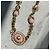 Gucci Collana in cristallo G intrecciata rosa/oro Gold hardware - vista 8