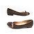 SCARPE LOUIS VUITTON BALLET FLEUR 38 CAMOSCIO MARRONE - vista 3