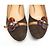 SCARPE LOUIS VUITTON BALLET FLEUR 38 CAMOSCIO MARRONE - vista 4