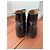 Russell & Bromley Patton Stivaletti Alti in Pelle Lucida Nera Nero - vista 5