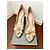 Alexander McQueen Leder High Heels Beige mit Blumen Pink - Ansicht 2