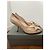 Alexander McQueen Leder High Heels Beige mit Blumen Pink - Ansicht 3