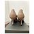 Alexander McQueen Leder High Heels Beige mit Blumen Pink - Ansicht 5